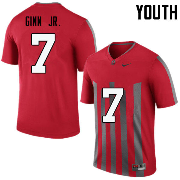 Youth Ohio State Buckeyes #7 Ted Ginn Jr. College Football Jerseys Game-Throwback